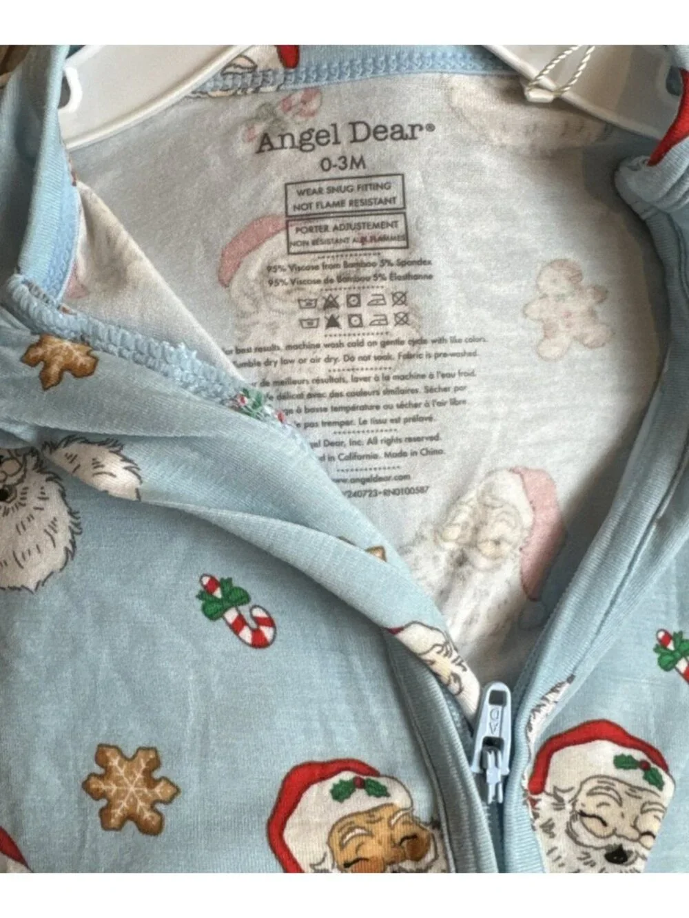 Angel Dear Baby 0-3 months Santa Convertible Romper NWT Christmas Holiday